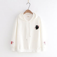 Load image into Gallery viewer, Girl Little Devil Horns Gothic Hooded Sweatshirts