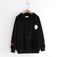 Load image into Gallery viewer, Girl Little Devil Horns Gothic Hooded Sweatshirts