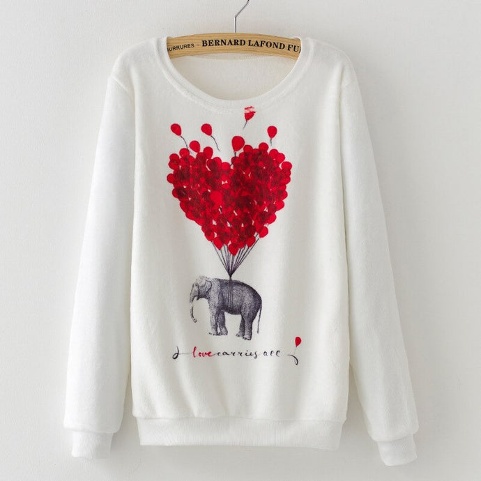 Novelty Balloon Print Sweatshirt