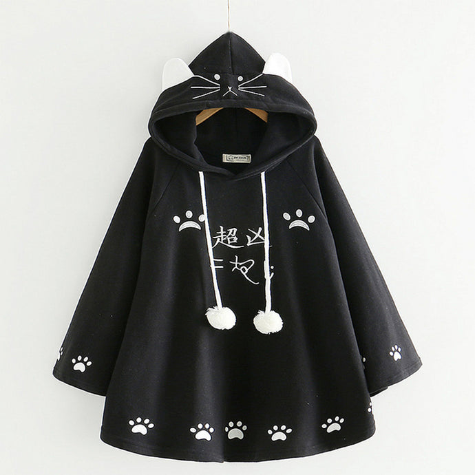 Japanese Kawaii Cats Hooded Sweatshirts